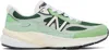 New Balance 990v6 Leather-trimmed Suede And Mesh Sneakers