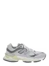 New Balance Grey Low Top Sneakers With Logo Detail On The Side In Suede And Tech Fabric Man In Gray