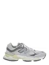 New Balance Grey Low Top Sneakers With Logo Detail On The Side In Suede And Tech Fabric Man In Gray