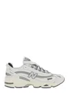 New Balance Grey Low Top Sneakers With Logo Patch On Side And Tongue And Perforated Panels