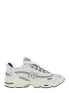 New Balance Grey Low Top Sneakers With Logo Patch On Side And Tongue And Perforated Panels