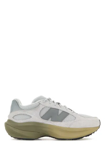 NEW BALANCE NEW BALANCE GREY SUEDE AND MESH WRPD SNEAKERS