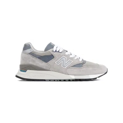NEW BALANCE GREY SUEDE LEATHER 998 SNEAKERS MADE IN USA