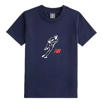 New Balance Kids' Shohei Kids Logo T-shirt In Blue