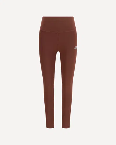 New Balance Harmony High-rise Leggings In Bordeaux