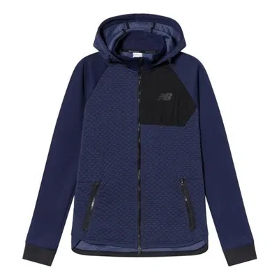 New Balance Heat Loft Full Zip Hooded Jacket 'blue'