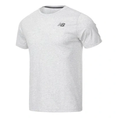 New Balance Heathertech Athletics T-shirt 'grey' In White