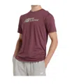 NEW BALANCE HEATHERTECH LINEAR T-SHIRT