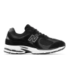 New Balance Mens Black White 2002 Logo-patch Suede And Mesh Low-top Trainers In Black/grey/white
