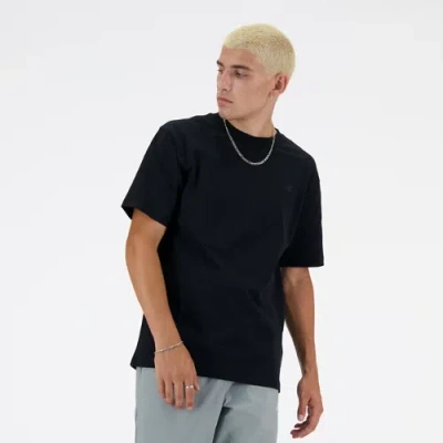 NEW BALANCE HERREN ATHLETICS COTTON T-SHIRT IN SCHWARZ, BAUMWOLLE, GRÖSSE S