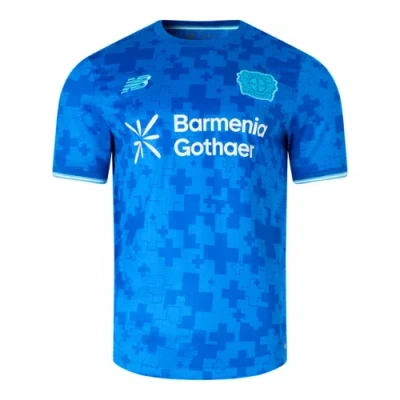 New Balance Herren Bayer 04 Third Short Sleeve Jersey, Polyester, Grösse S In Blue