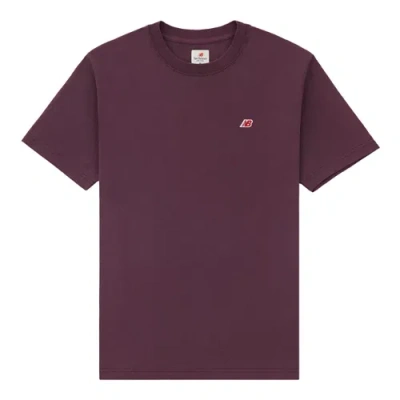 New Balance Herren Made In Usa Core T-shirt In Braun, Baumwolljersey, Grösse M In Burgundy