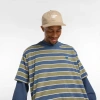 New Balance Herren Numeric Thin Stripe T-shirt In Blau, Baumwolljersey, Grösse Xl In Blue