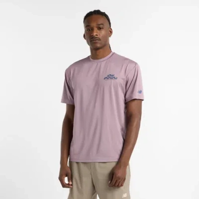 New Balance Men's Run Energy T-shirt In Pink