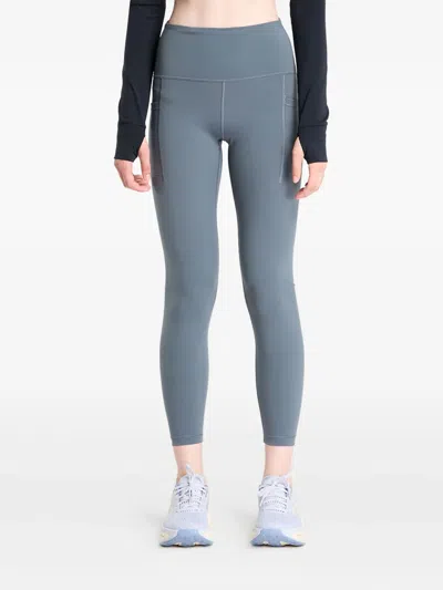 New Balance High Rise Pocket Leggings In Gray
