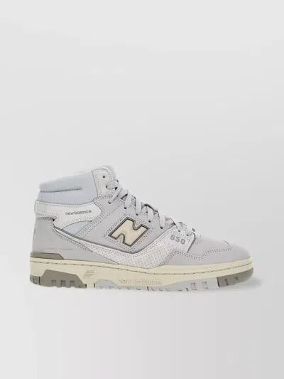New Balance High-top Sneakers Contrast Sole In Grey