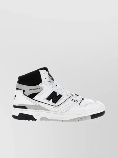 New Balance High-top Sneakers With Perforated Rubber Sole In Multicolor