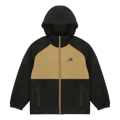 New Balance Hooded Casual Jacket Couple Style Black