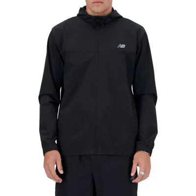 New Balance Mens  Athletics Woven Jacket In White/black