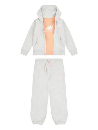 NEW BALANCE HOODED LOGO-PRINT TRACKSUIT