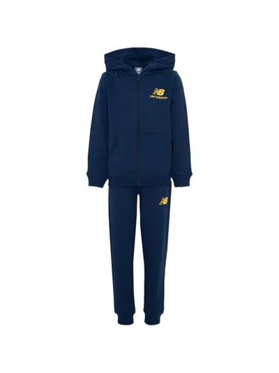 New Balance Kids' Hooded Tracksuit In Blue
