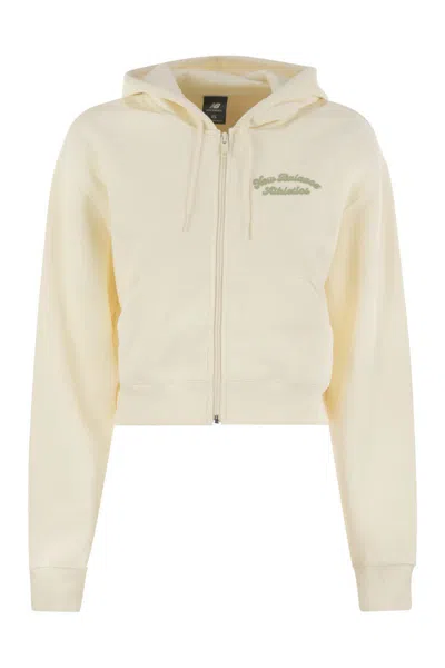 New Balance Hoodie With Logo On The Chest In Yellow
