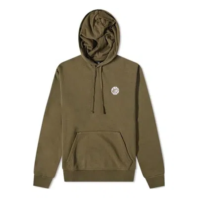 New Balance Hoops Fundamentals Hoodie 'dark Moss' In Brown