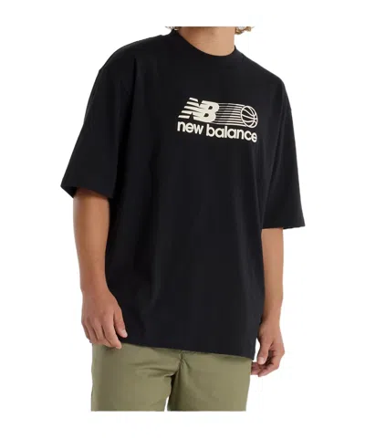 New Balance Hoops Graphic T-shirt In Black