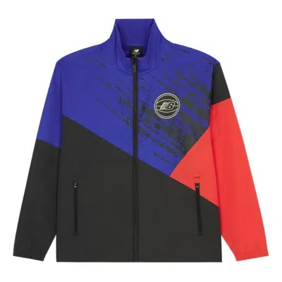 New Balance Hoops Merged Eras Wind Jacket 'phantom' In Blue