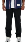 New Balance Icon Straight Leg Twill Pants In Black