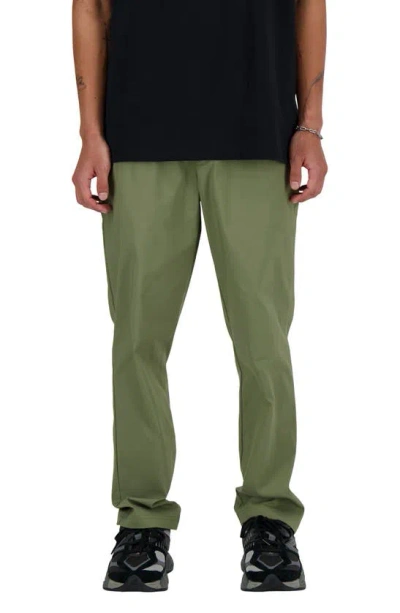 New Balance Icon Straight Leg Twill Pants In Green