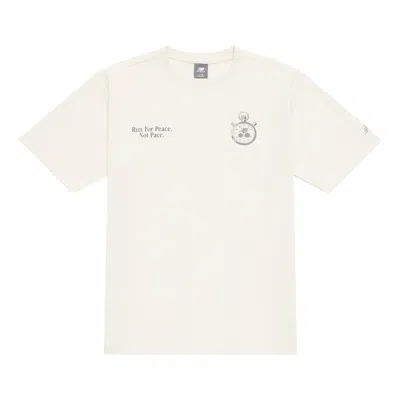 New Balance Icon T-shirt 'beige' In White
