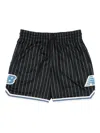New Balance In Game Pinstripe Mesh Track Shorts In Black