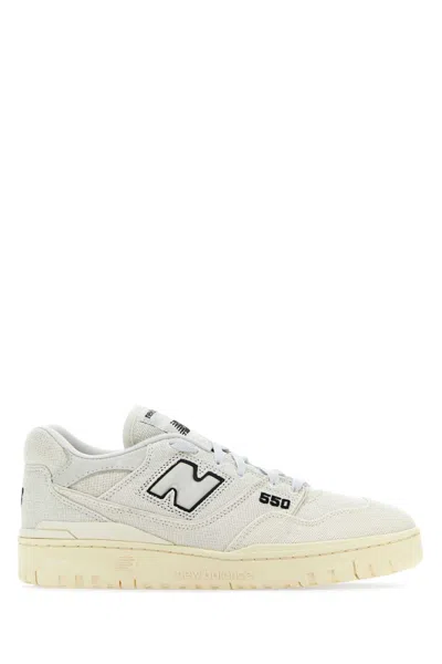 New Balance Ivory Canvas 550 Sneakers