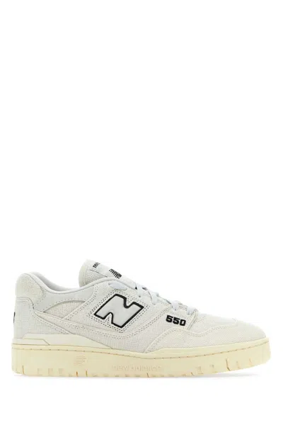 New Balance Ivory Canvas 550 Sneakers In Seasalt
