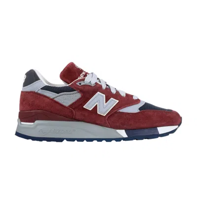 Pre-owned New Balance J. Crew X 998 Made In Usa 'port' In Red