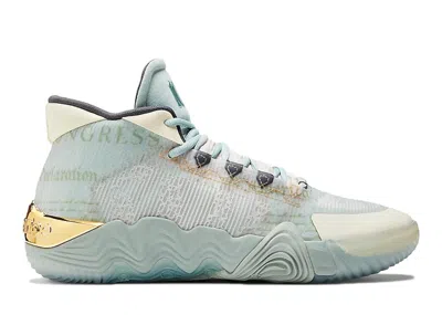 Pre-owned New Balance Kawhi 2 New Money Sneakers In Gray Mist/pale Gold In Multi