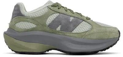 New Balance Khaki & Gray Wrpd Runner Sneakers In Dark Olivine