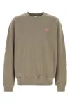 New Balance Cotton Sweatshirt With Ribbed Cuffs And Hem In Green