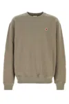 New Balance Cotton Sweatshirt With Ribbed Cuffs And Hem In Green