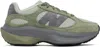 New Balance Wrpd Runner Suede And Mesh Sneakers In Dark Olivine