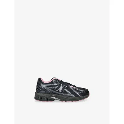 New Balance K/comb Kids' 1906 Leather And Mesh Trainers Eur 38.5 /5.5 Uk In Black