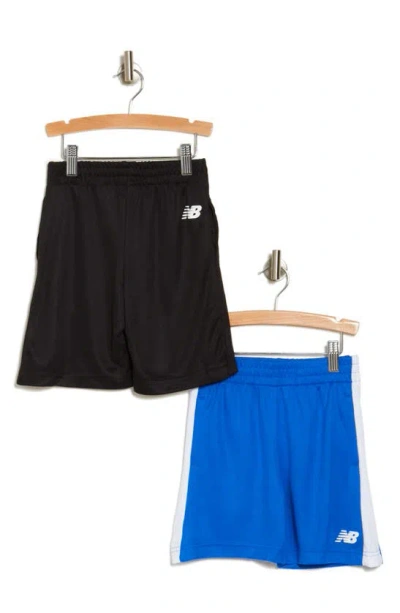 New Balance Kids' 2-pack Assorted Shorts In Cobalt/ Black