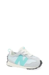 New Balance Kids' 327 Sneaker In Aluminum Grey/cyber Jade
