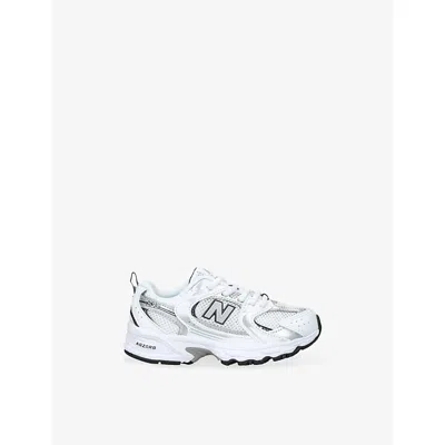 New Balance White/navy Kids' 530 Woven Trainers Eur 34.5 /2 Uk In Multi