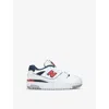 New Balance 550 Touch-strap Sneakers In White/red
