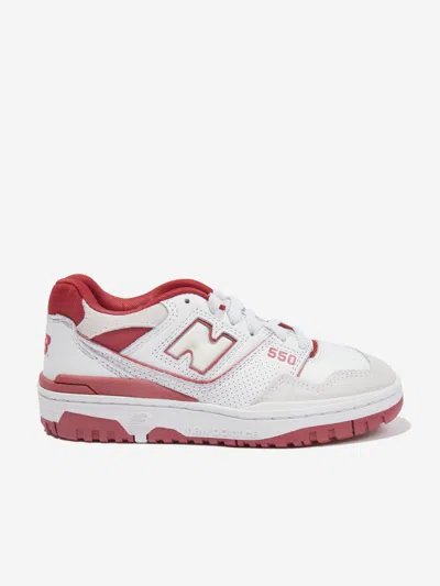 New Balance Kids 550 Logo Trainers In White