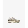 New Balance Rown/oth Kids' 9060 Mesh And Suede Trainers Eur 38 / 5 Uk In Brown