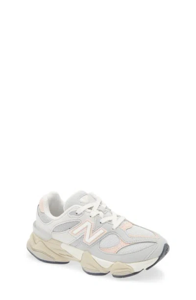 New Balance Kids' 9060 Sneaker In Grey Matter/pink Haze