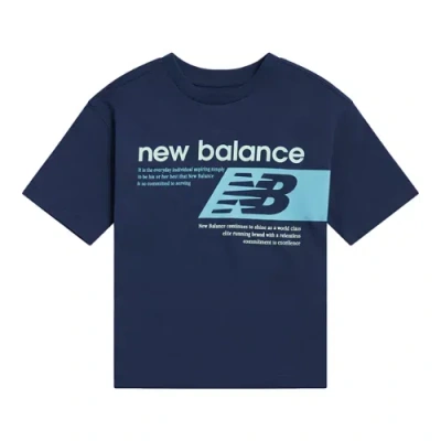 New Balance Kids' Athletics Relaxed Player Graphic T-shirt In Blue